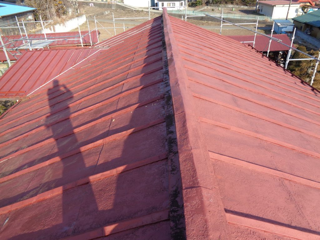 カバー工法　屋根ガルバリウム鋼板張り工事