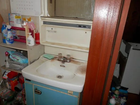 【富士河口湖町】洗面化粧台交換リフォーム