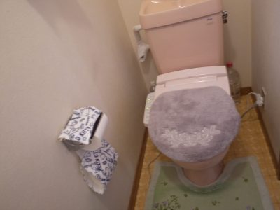 【山梨県】トイレ交換リフォーム　節水シャワー便器へ入れ替え