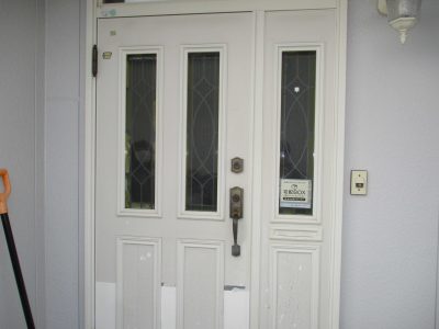 【富士河口湖町】LIXIL玄関ドア交換工事