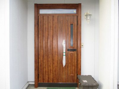 【富士河口湖町】LIXIL玄関ドア交換工事