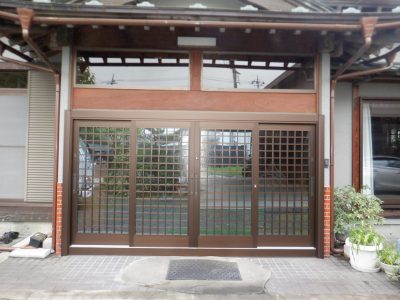 玄関サッシ交換工事